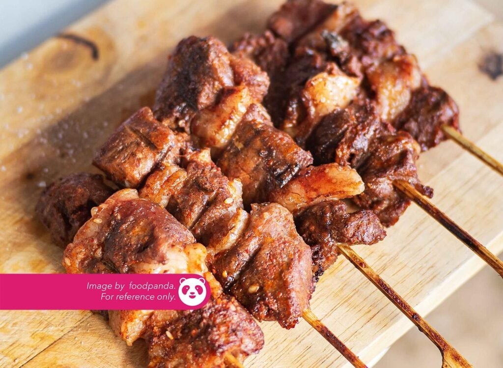 Indonesian Grilled Beef ₱ 370 New. Grilled angus beef skirt steak marinated with peanut sauce, chilies, herbs, spices, served with buttered garlic corn & rice
