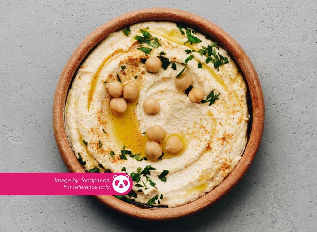 Hummus ₱ 47 For Reference Only: A creamy and flavorful serving of hummus.