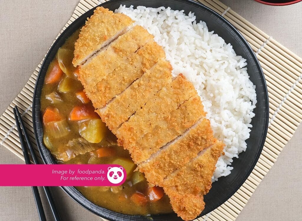 Japanese Katsu Curry Chicken ₱ 440 Flattened fried chicken in Japanese curry sauce. Served with rice