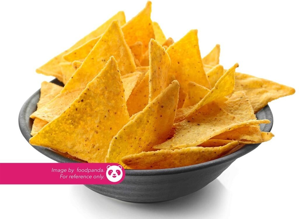 Nacho Chips ₱ 55 For reference only: Crispy nacho chips perfect for dipping.