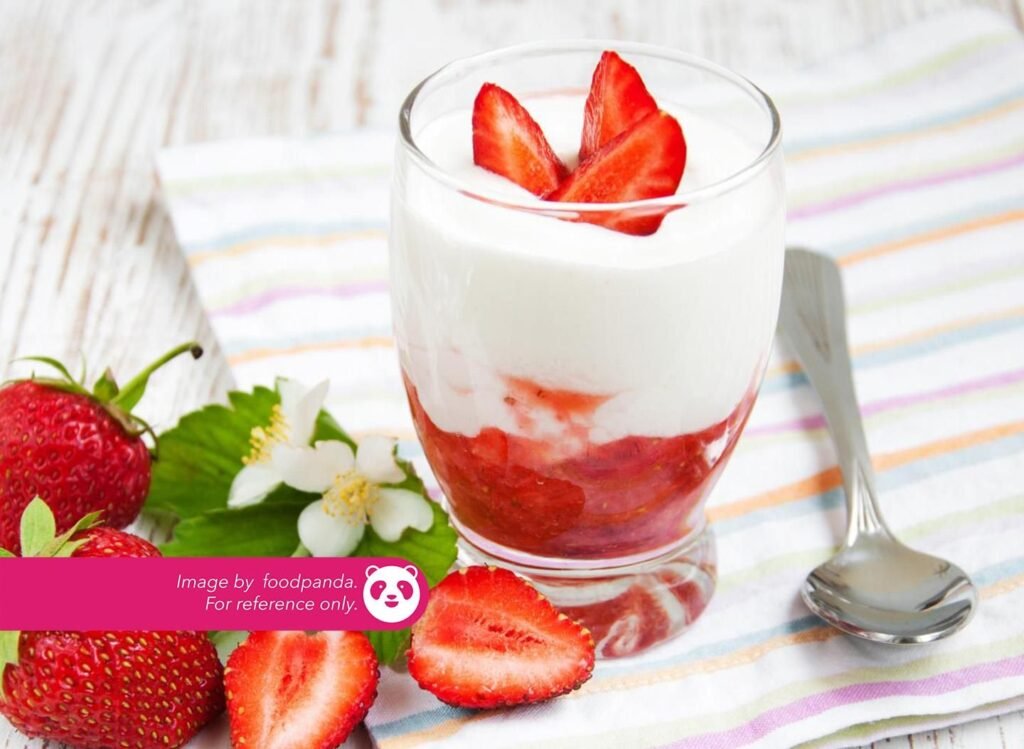 Strawberry Yogurt ₱ 245 For reference only: Creamy and tangy yogurt infused with the vibrant flavors of strawberries, offering a delicious and nutritious option.