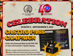Get Ready to Celebrate SM City 40th Anniversary with Out of Nowhere Kitchen!
