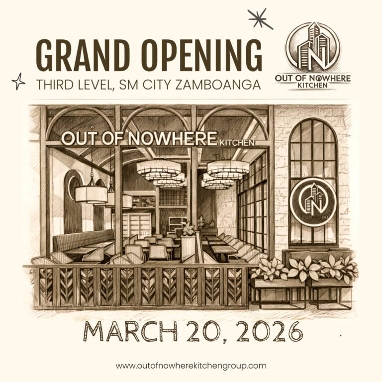 out of nowhere kitchen sm city zamboanga